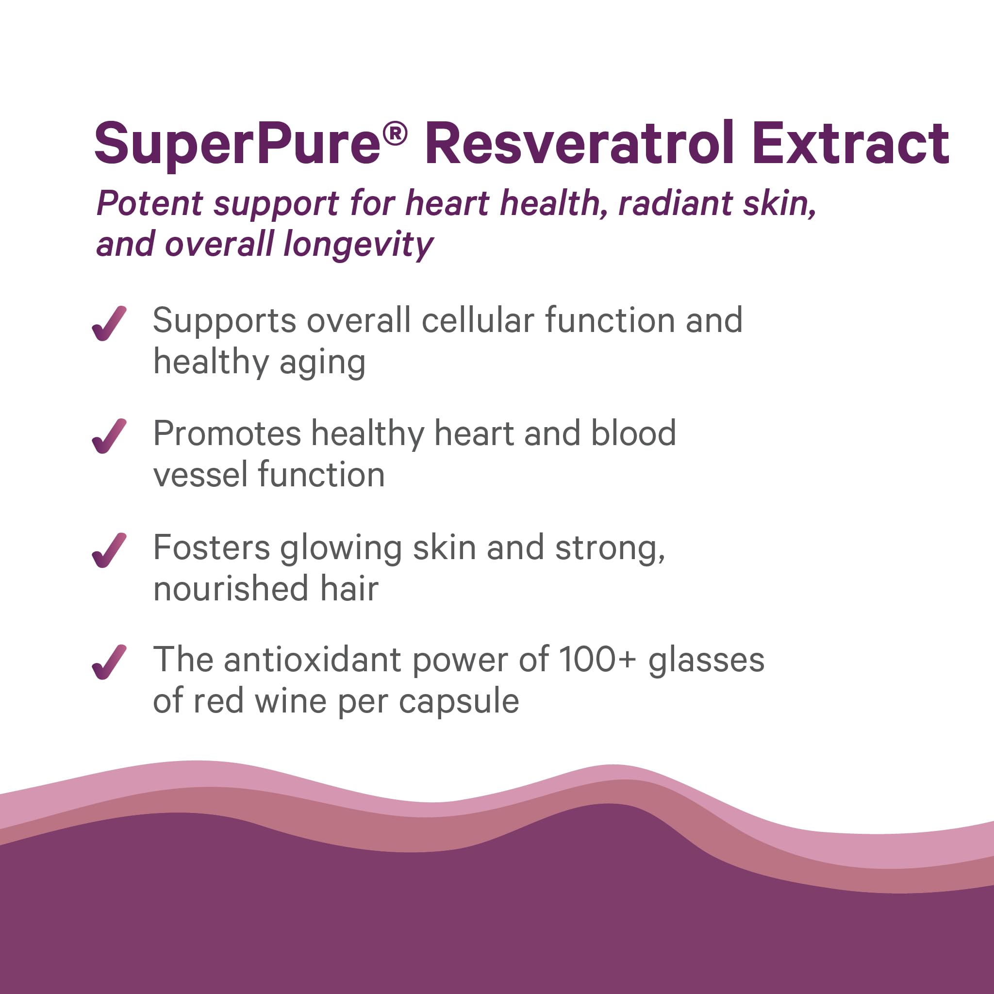 Pure Synergy SuperPure Resveratrol Extract | Organic Trans-Resveratrol with Grape Polyphenols - 60 Capsules