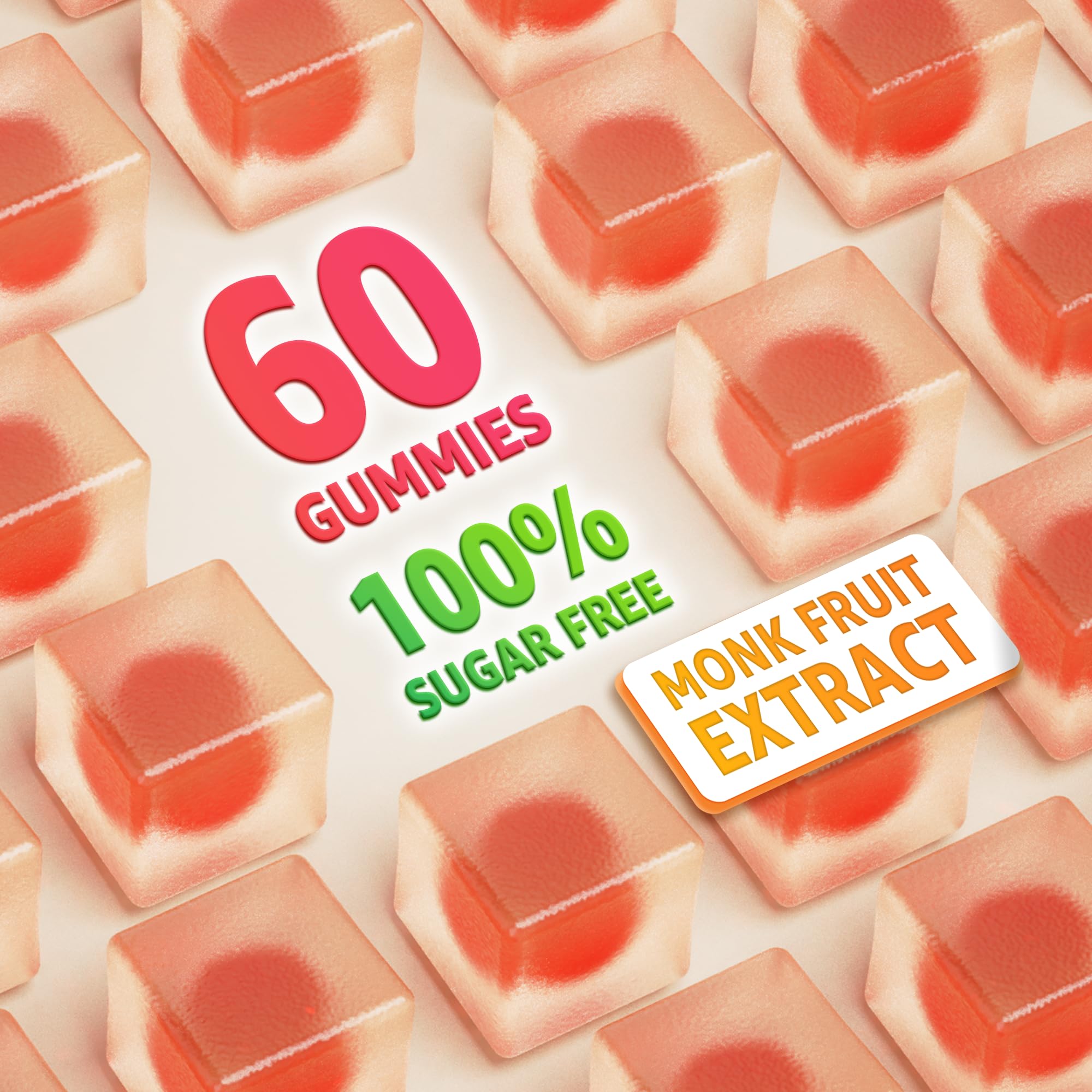 Organic Vitamin C Gummies 120mg for Adults – Sugar Free, Vegan, 60 Count