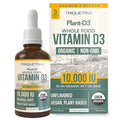Organic Vitamin D3 10,000 IU – Plant-Based Vegan Sublingual Drops (30 Servings)