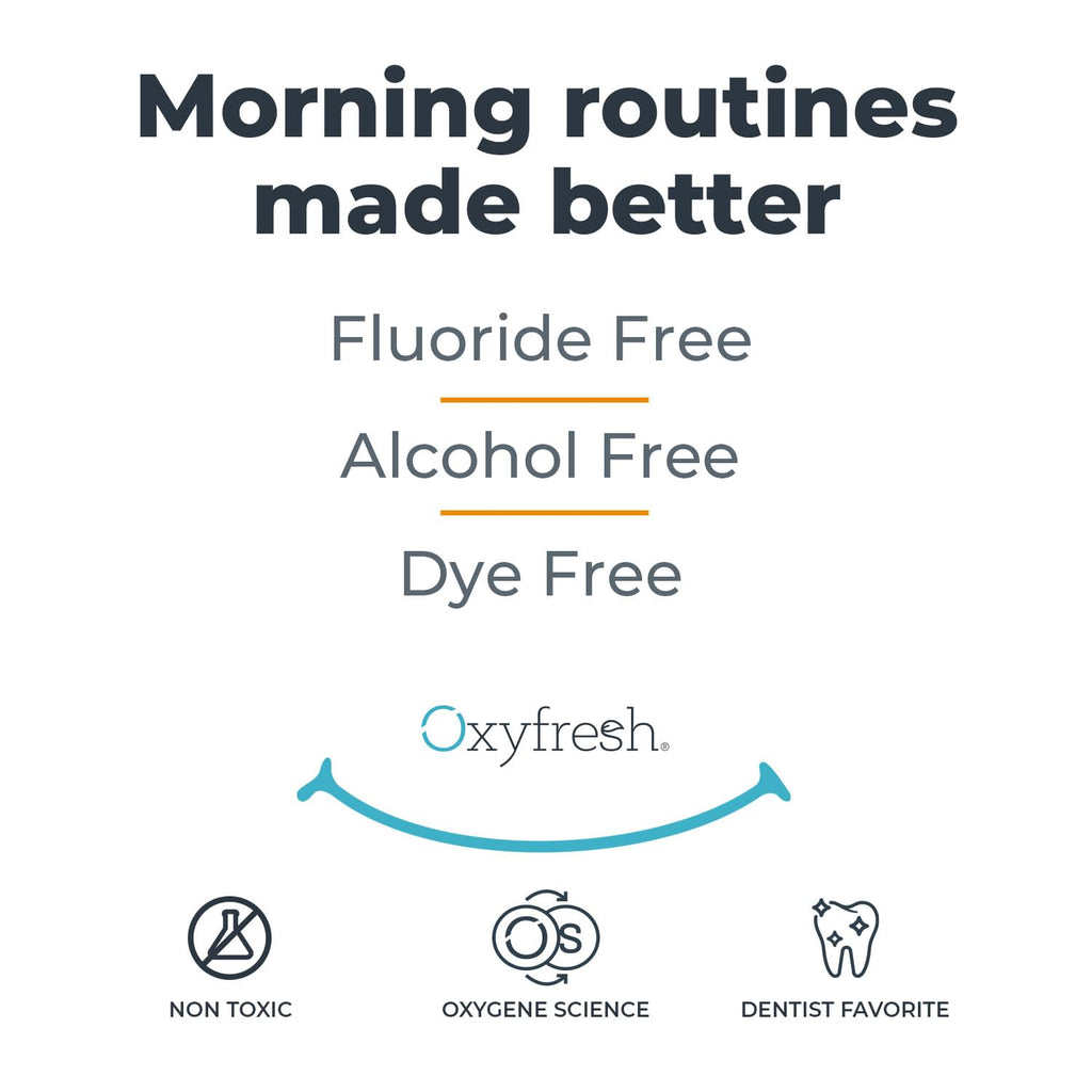 Oxyfresh Lemon Mint Mouthwash – SLS & Fluoride Free, Alcohol Free | 16 Fl Oz