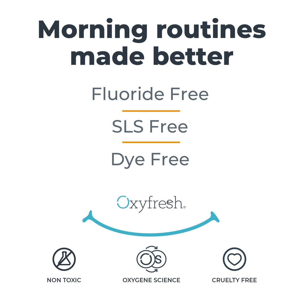 Oxyfresh Premium Lemon Mint Fresh Breath Toothpaste – SLS & Fluoride Free, Low Abrasion, 5oz Pack of 2