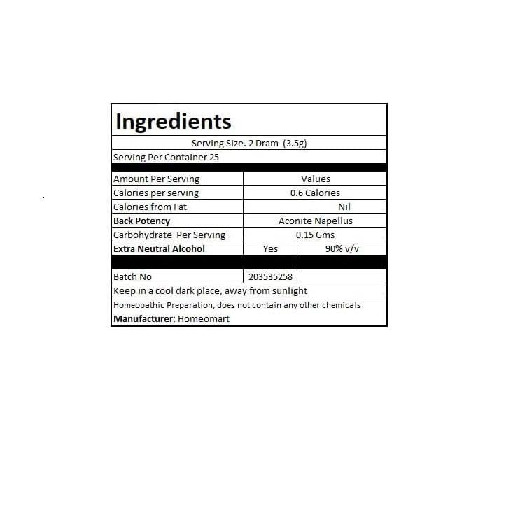 Aconite Napellus Homeopathy Pellets 200C Potency – Pack of 2 | Homeomart