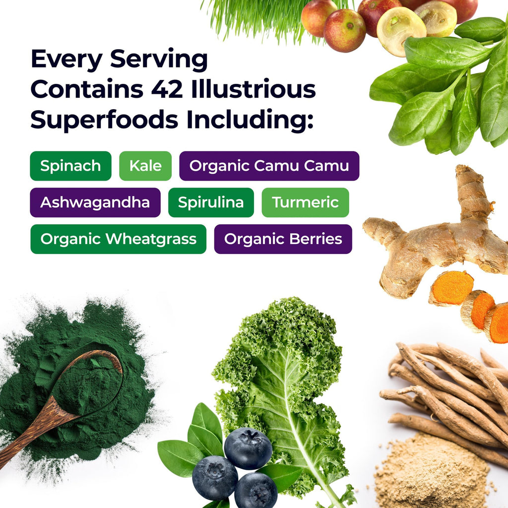 Paradise Herbs ORAC Energy Greens – Apple Superfood Powder, 25 Servings