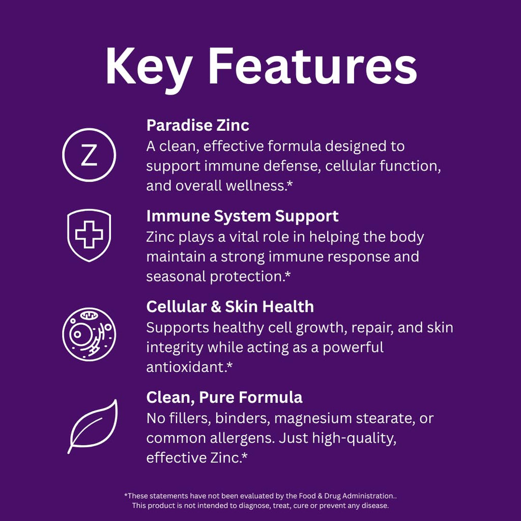 Paradise Herbs Zinc Picolinate for Immune Support