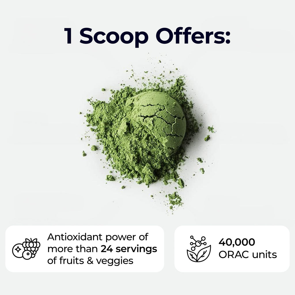 Paradise, ORAC Energy Greens Powder Extract, Super Antioxidants, Probiotics for Gut Health & Digestion, Vitamin C for Immunity, with Spirulina & Chlorella, Non-GMO, Gluten Free, 30 Servings