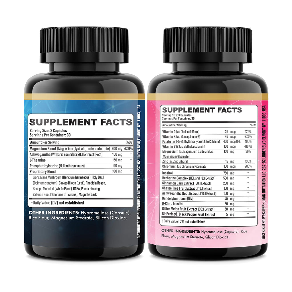 Parrox Soothe & Smooth Bundle – Cortisol Balance & 16-in-1 Myo-Inositol Complex