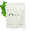 Pearl Fluoride Mint Toothpaste Tablets | Dentist Developed | Natural Whitening | Sensitivity Relief | TSA Approved | Plastic-Free | Reusable Packaging (62 Tablets)