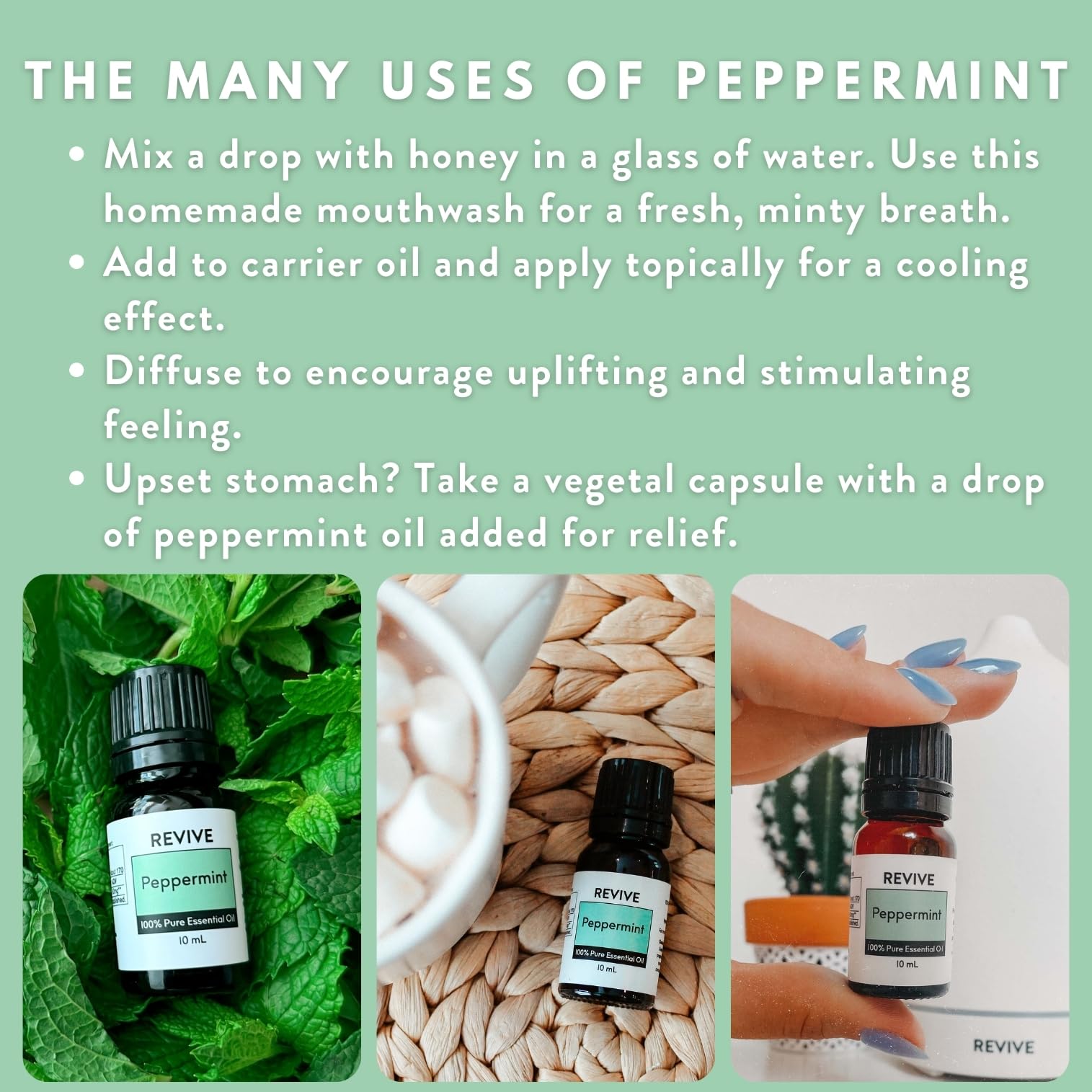 Peppermint Essential Oil 30mL by Revive Essential Oils - 100% Pure Therapeutic Grade