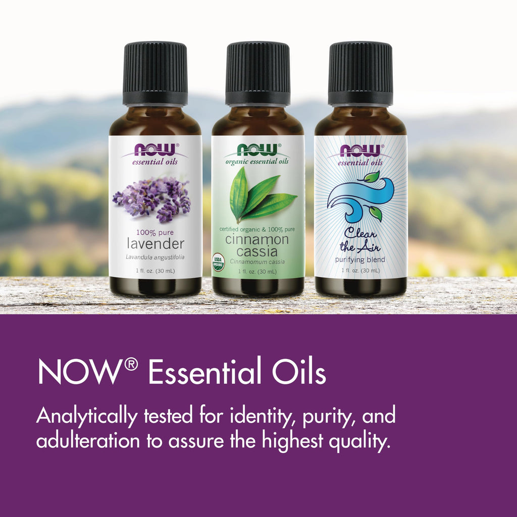 NOW Peppermint Essential Oil 2 oz – Steam Distilled, 100% Pure, Vegan, Child-Resistant Cap