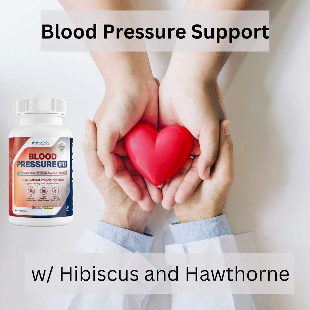 Phytage Labs Blood Pressure 911 – BP Support Pills, 60 Capsules