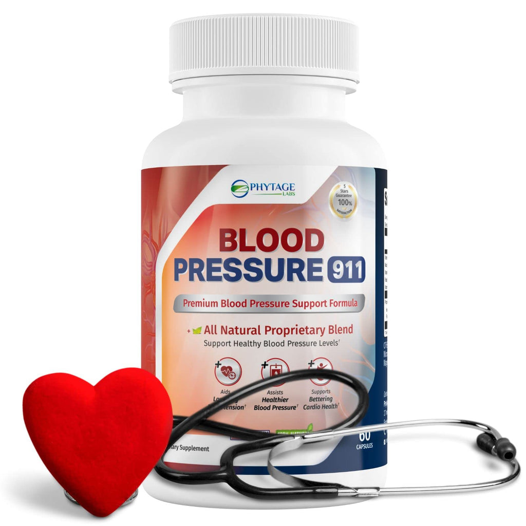 Phytage Labs Blood Pressure 911 – BP Support Pills, 60 Capsules