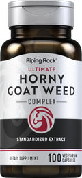 Piping Rock Horny Goat Weed for Men – 100 Capsules | Ultimate Complex