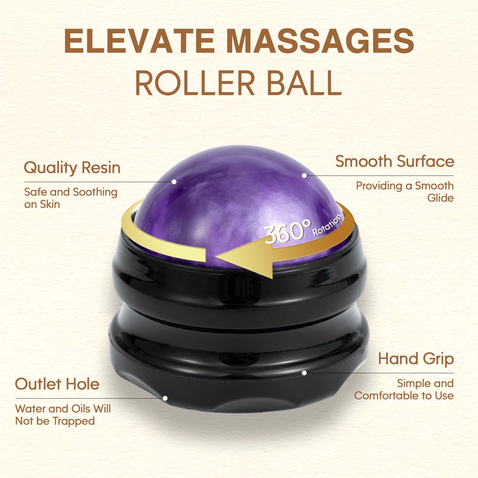 Pjordo Massage Oil Kit – Lilac, Lavender & Arnica with Roller Ball | Spa Gift Set