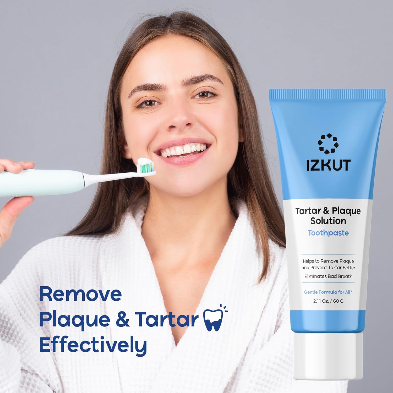Plaque & Tartar Remover Toothpaste - Deep Clean & Mint Fresh Breath
