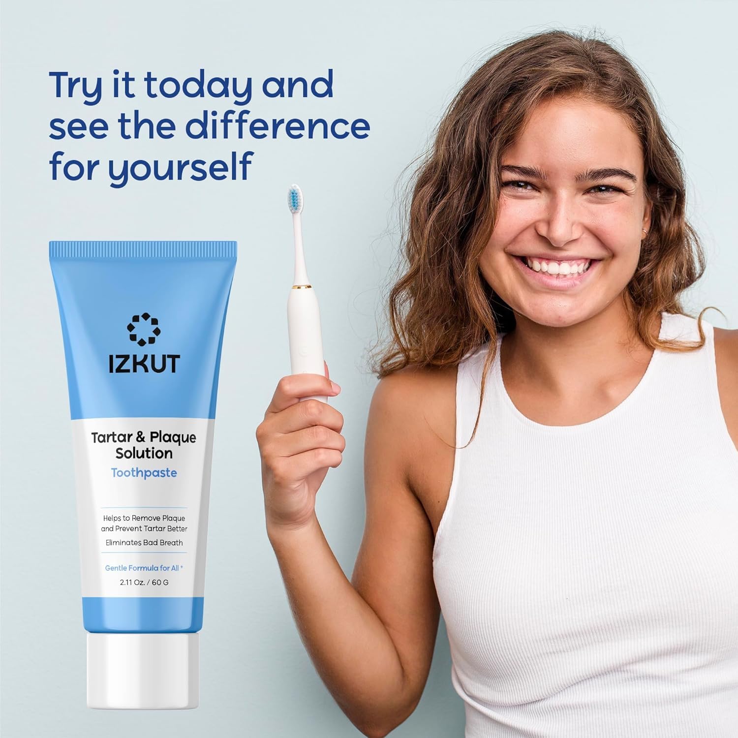 Plaque & Tartar Remover Toothpaste - Deep Clean & Mint Fresh Breath