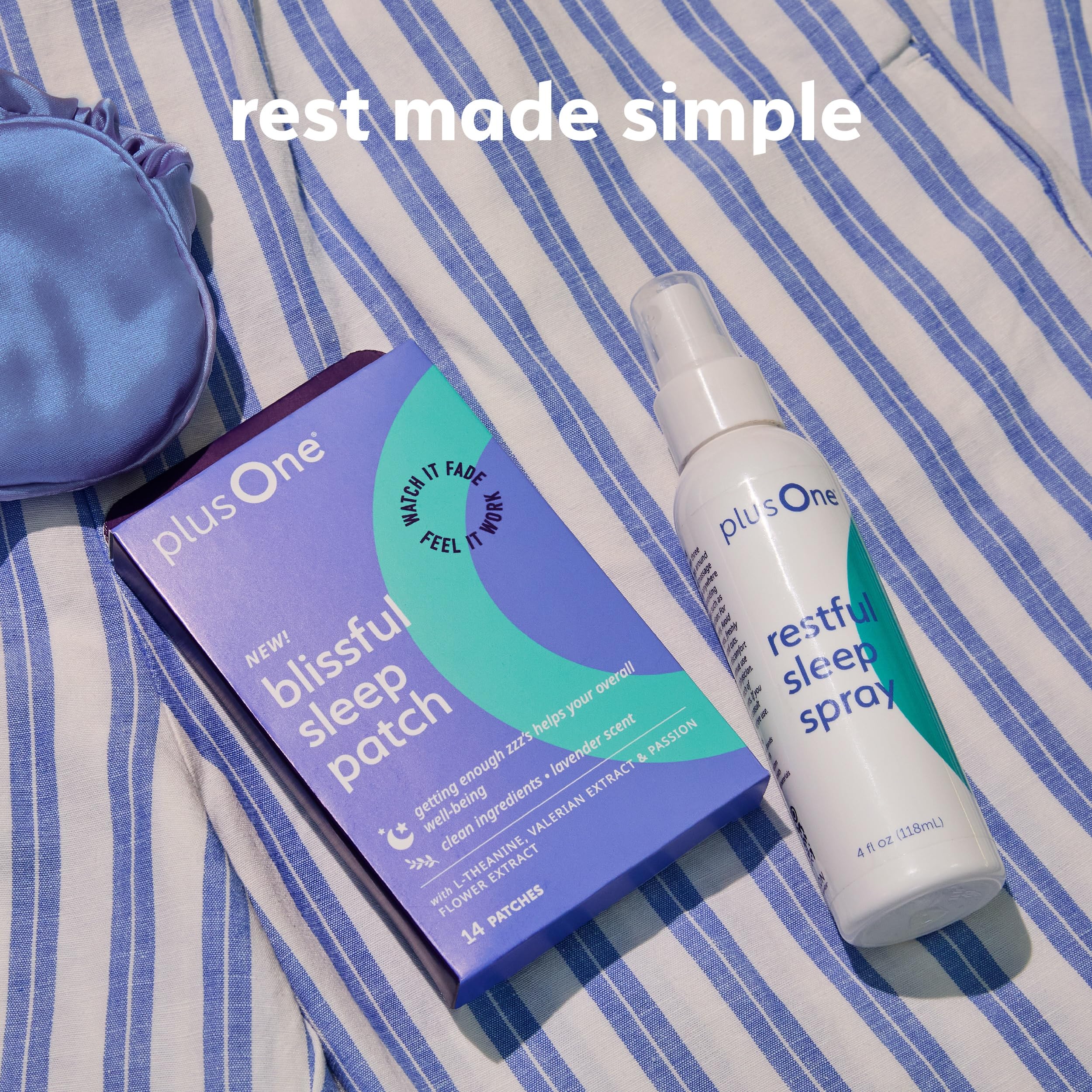 plusOne Blissful Sleep Patch – Magnesium & L-Theanine for Relaxation & Sleep