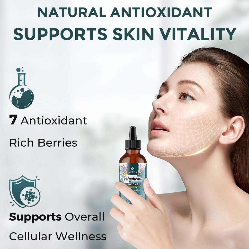 Liposomal Polyphenols Supplement – 27+ Polyphenols, Antioxidant Support | MCT & Olive Oil | 120 ml