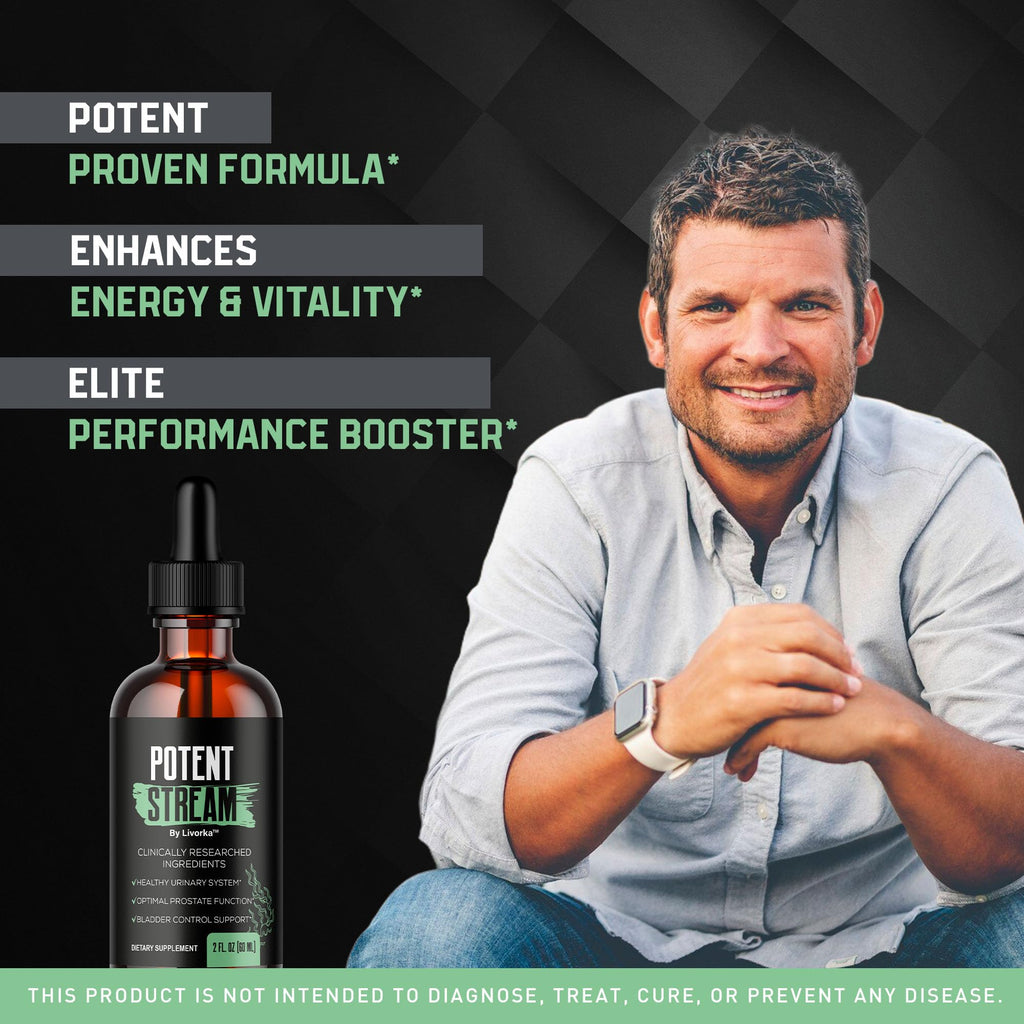 Potent Stream Drops – Official Potent Stream Drops for Men, 1 Month Supply