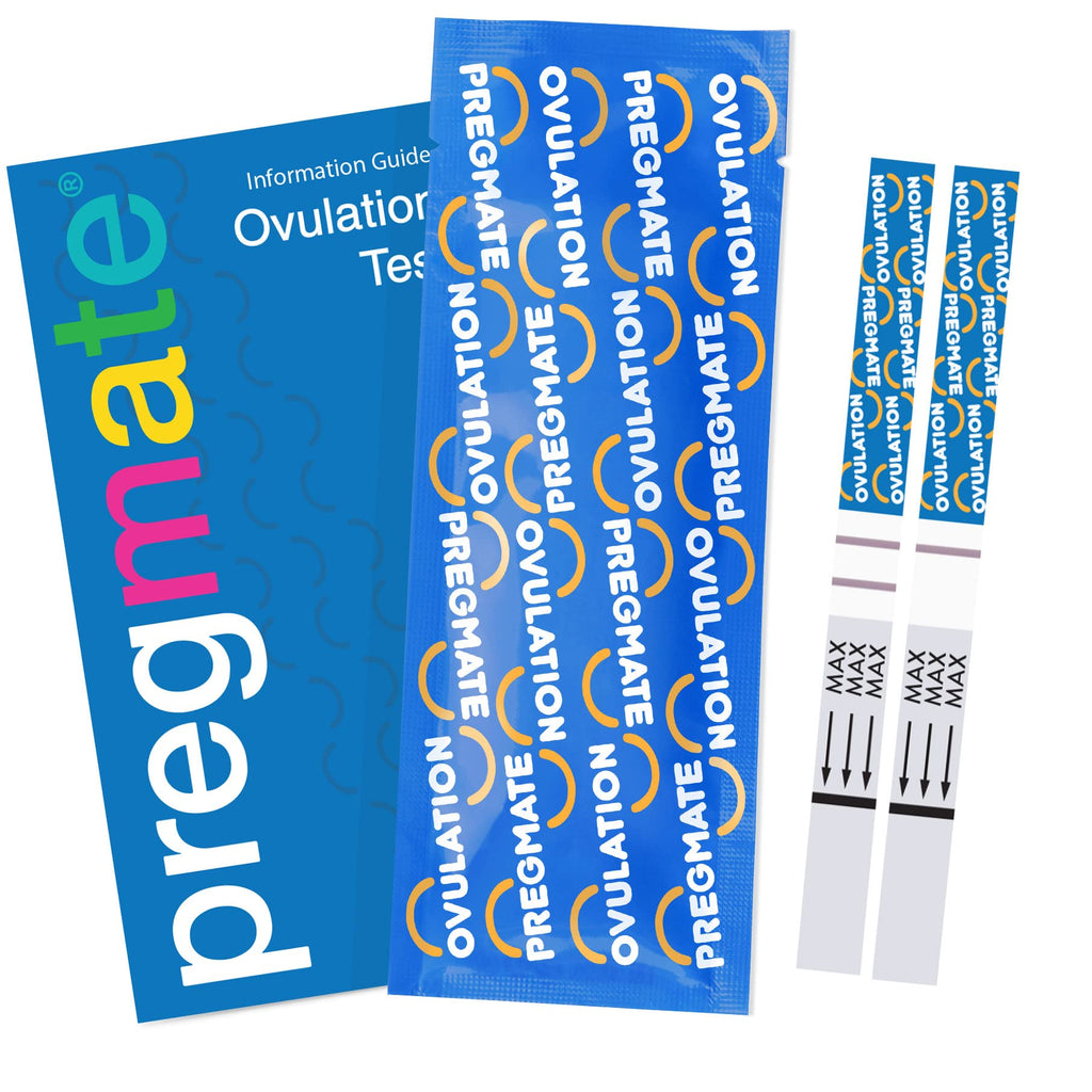 Pregmate 20 Ovulation Test Strips Predictor Kit (20 Count) – Accurate Ovulation Tests & LH Surge Predictor