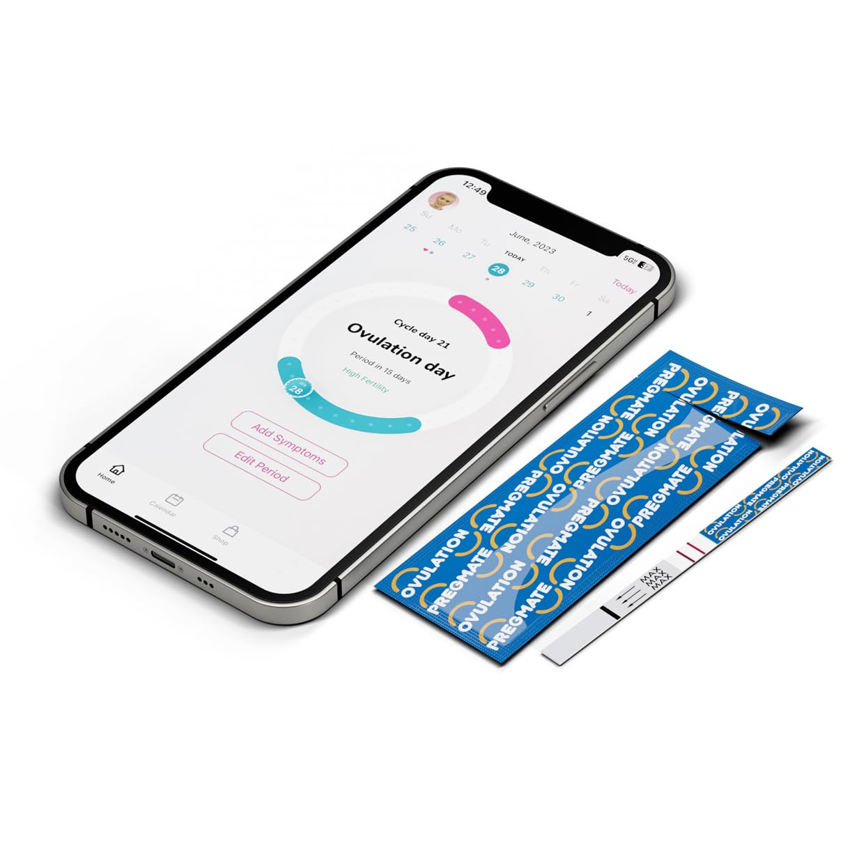 Pregmate 50 Ovulation & 20 Pregnancy Test Strips Predictor Kit