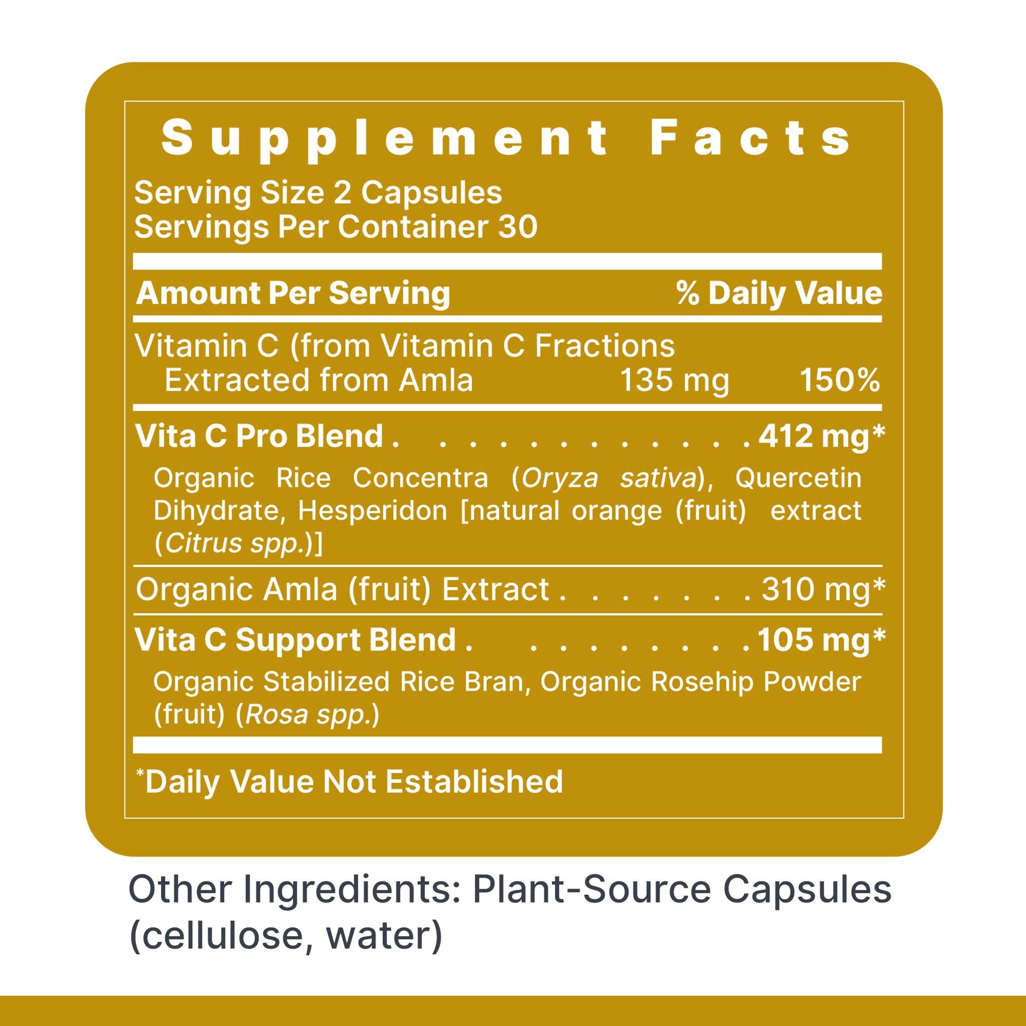Premier Research Labs Vitamin C Supplement — Natural Whole-Food Vitamin C with Bioflavonoids & Organic Ingredients, 60 Vegetarian Capsules