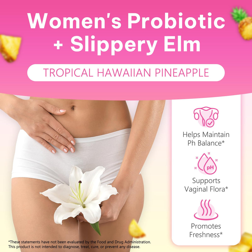 Premium Feminine Balance Gummies – Probiotic Vaginal pH Support | Vegan & Gluten-Free | 60 Count