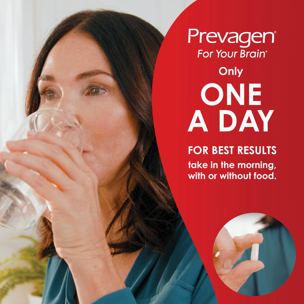 Prevagen Extra Strength - 30 Caps | Apoaequorin 20mg + Vitamin D3 | 7-Day Pill Minder