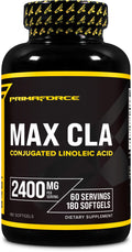 Primaforce CLA 2400 mg per Serving – 180 Softgels, Non-Stim, GMO & Gluten Free