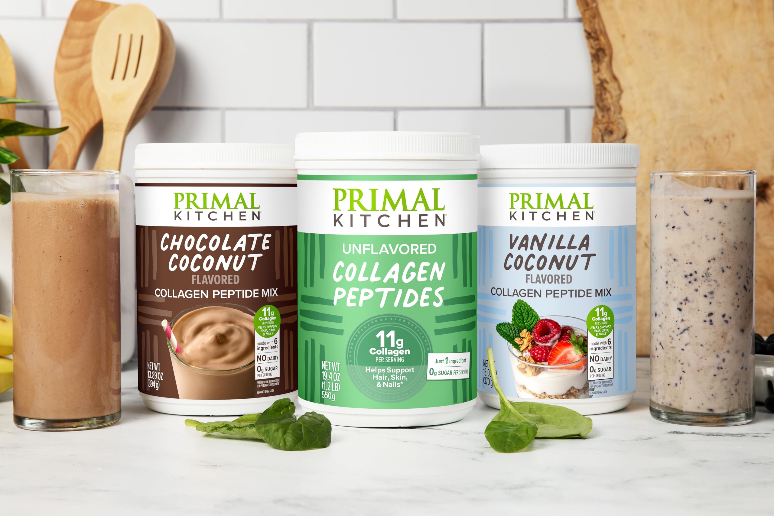 Primal Kitchen Peanut Butter Flavor Collagen Fuel Drink Mix 14.3 oz