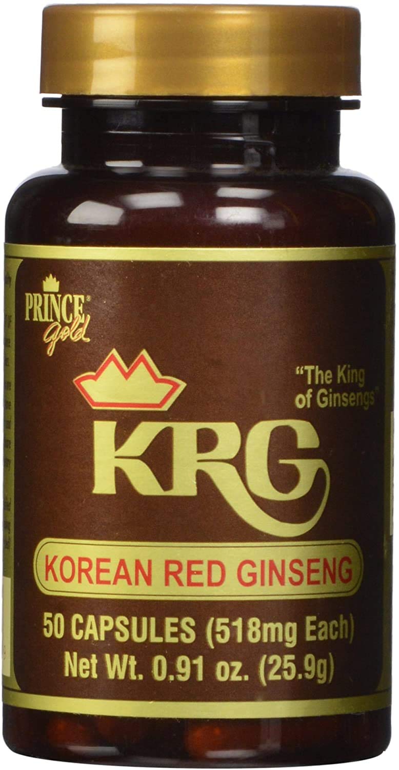 Prince of Peace Korean Red Ginseng Capsules - 50 Count