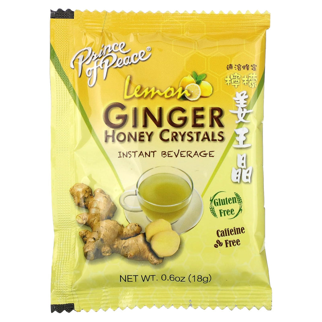 Prince of Peace Instant Lemon Ginger Honey Crystals – 10 Sachets