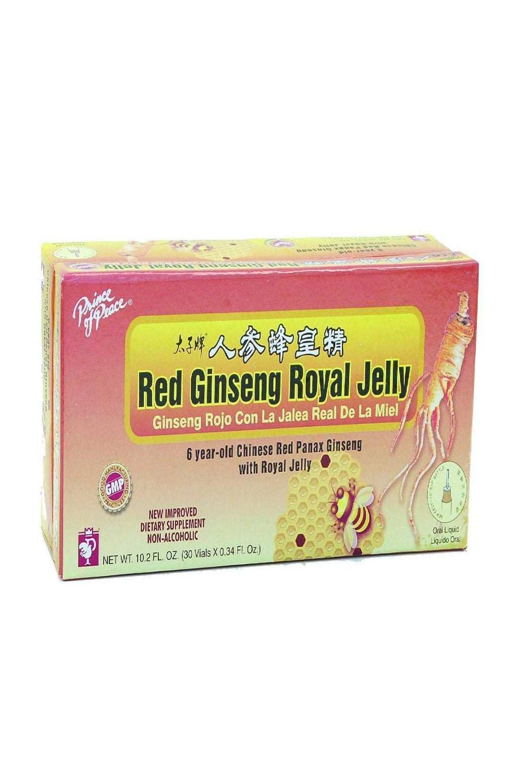 Prince of Peace Red Ginseng Royal Jelly, 30 Count - Herbal Dietary Supplement