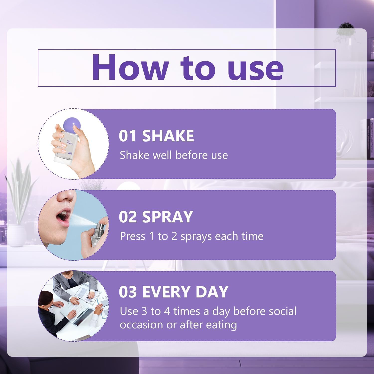 Probiotic Oral Spray – Alcohol-Free, Long-Lasting Freshness, Travel-Size Breath Care