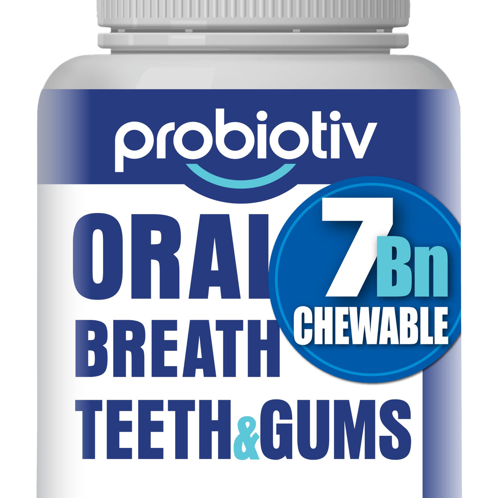 Probiotiv Oral Probiotics – 7B CFU Chewables for Fresh Breath, Teeth & Gums