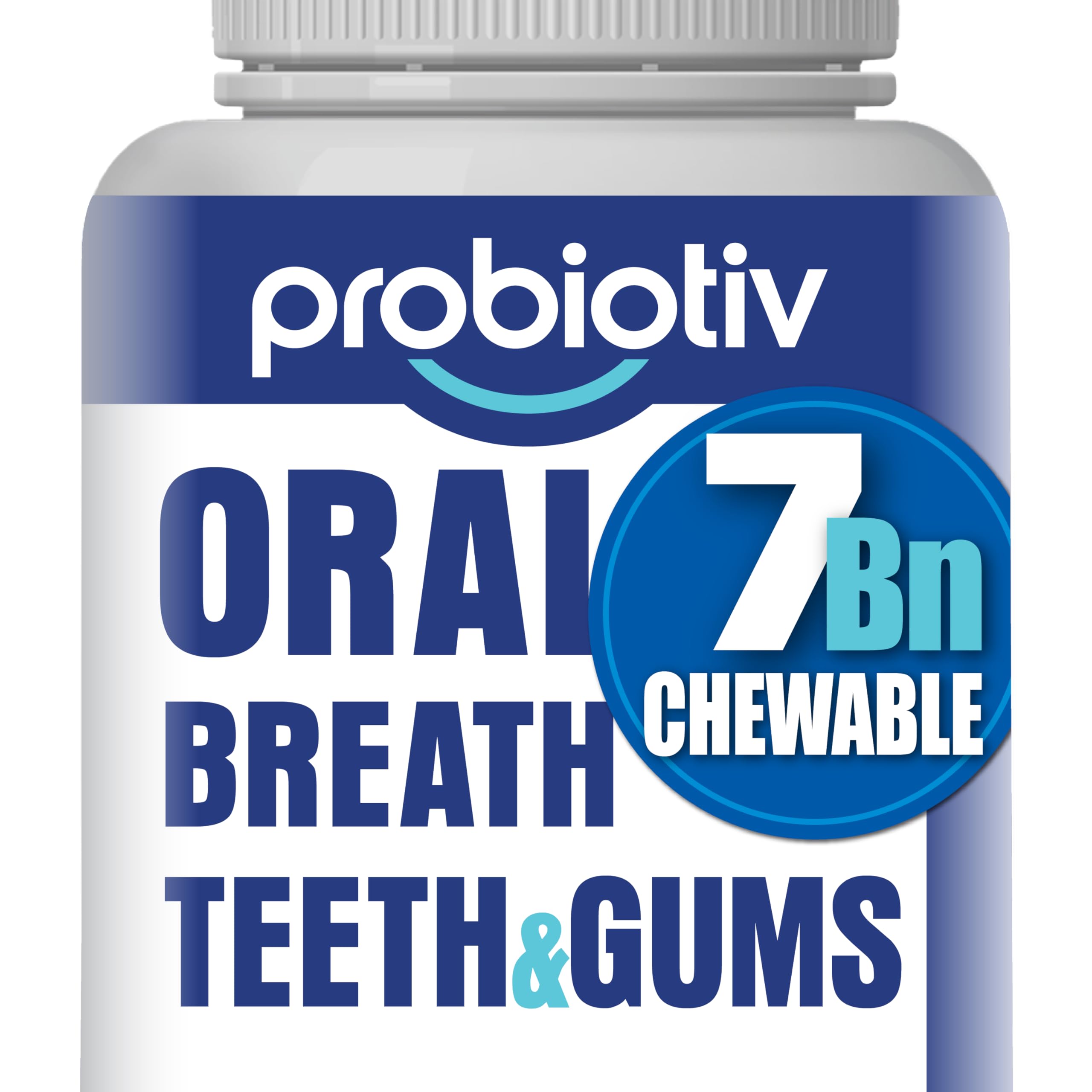 Probiotiv Oral Probiotics – 7B CFU Chewables for Fresh Breath, Teeth & Gums