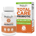 Probulin Total Care Probiotic | 20 Billion CFU, Gut, Digestive & Immune Support, 90-Count Vegan Capsules