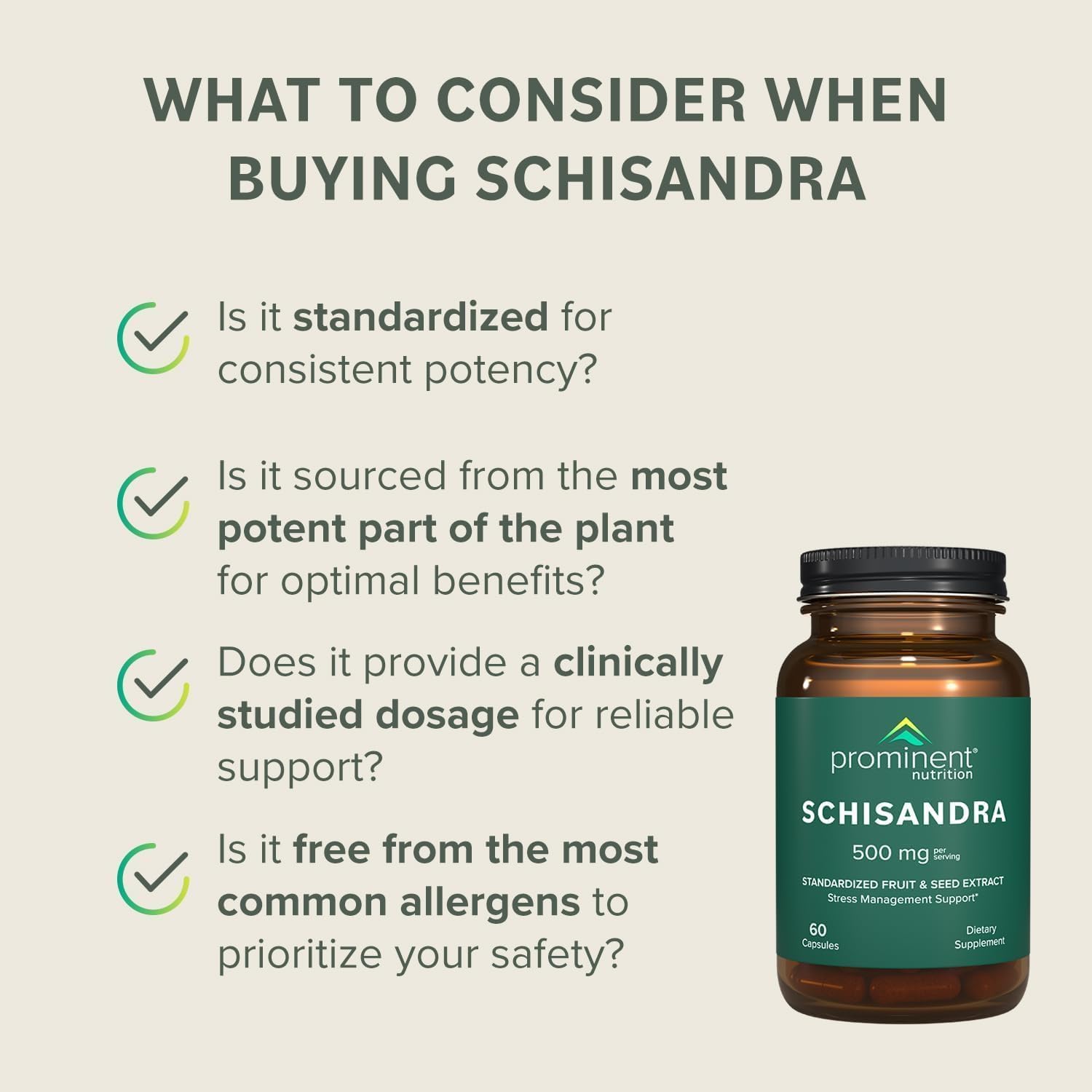 Prominent Nutrition Schisandra Berry Extract – 500 mg Standardized Schisandrins, Pure Schisandra Chinensis, 2 Pack