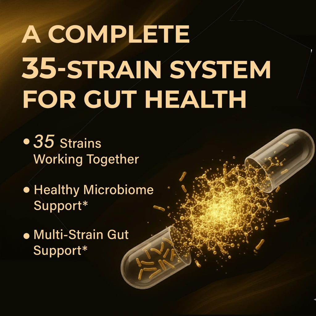 Proriginal Probiotics for Women & Men – 100 Billion CFU, 35 Strains, Prebiotics & Enzymes, 180 Caps