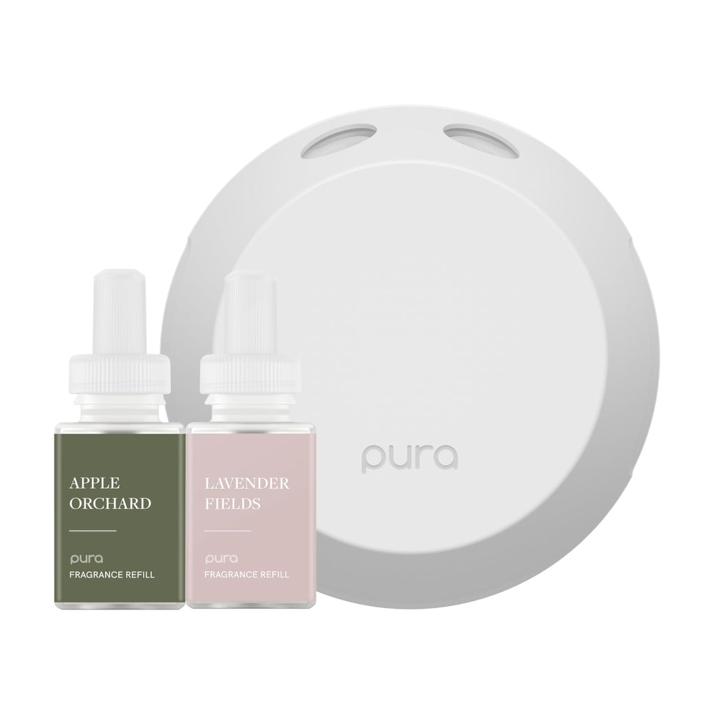 Pura 4 Smart Home Fragrance Starter Set | Apple Orchards & Lavender Fields