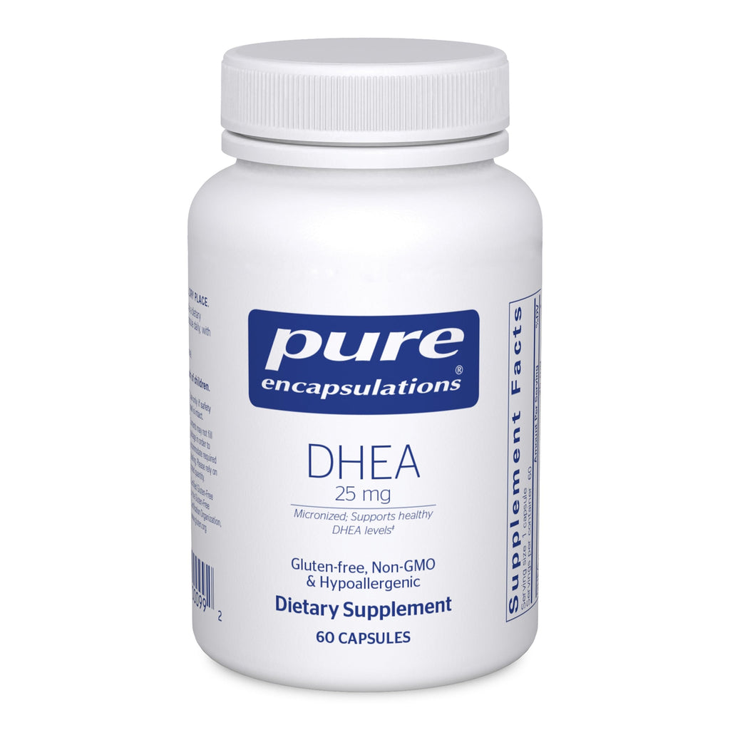 Pure Encapsulations DHEA 25 mg – Micronized DHEA (60 Capsules) | Immune, Hormone & Metabolism Support
