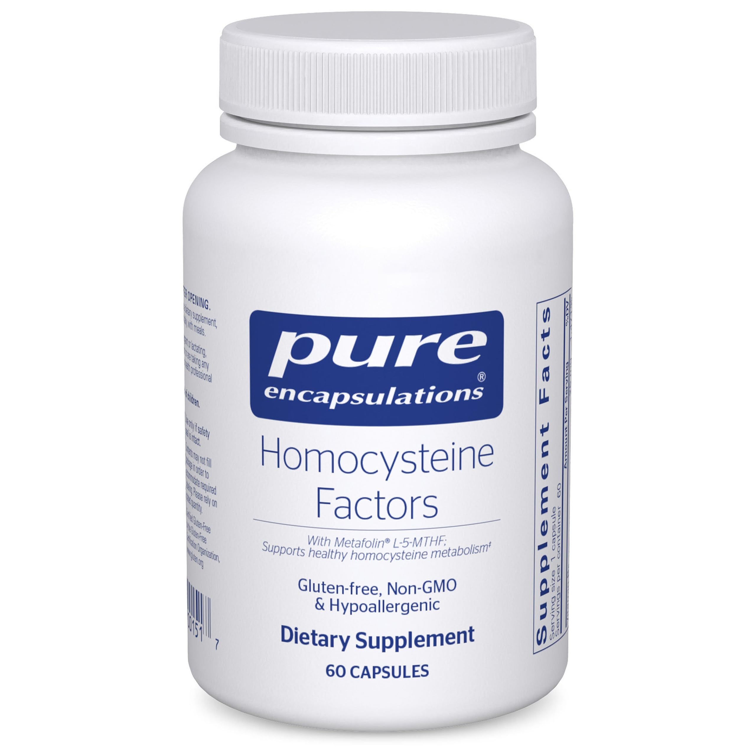 Pure Encapsulations Homocysteine Factors | Supplement to Support Normal Homocysteine Levels and Cardiovascular Health* | 60 Capsules