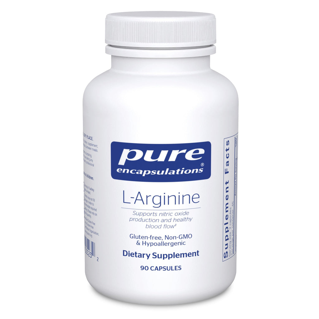 Pure Encapsulations L-Arginine 1,400 mg – Nitric Oxide & Heart Health | 90 Capsules | Gluten Free & Non-GMO