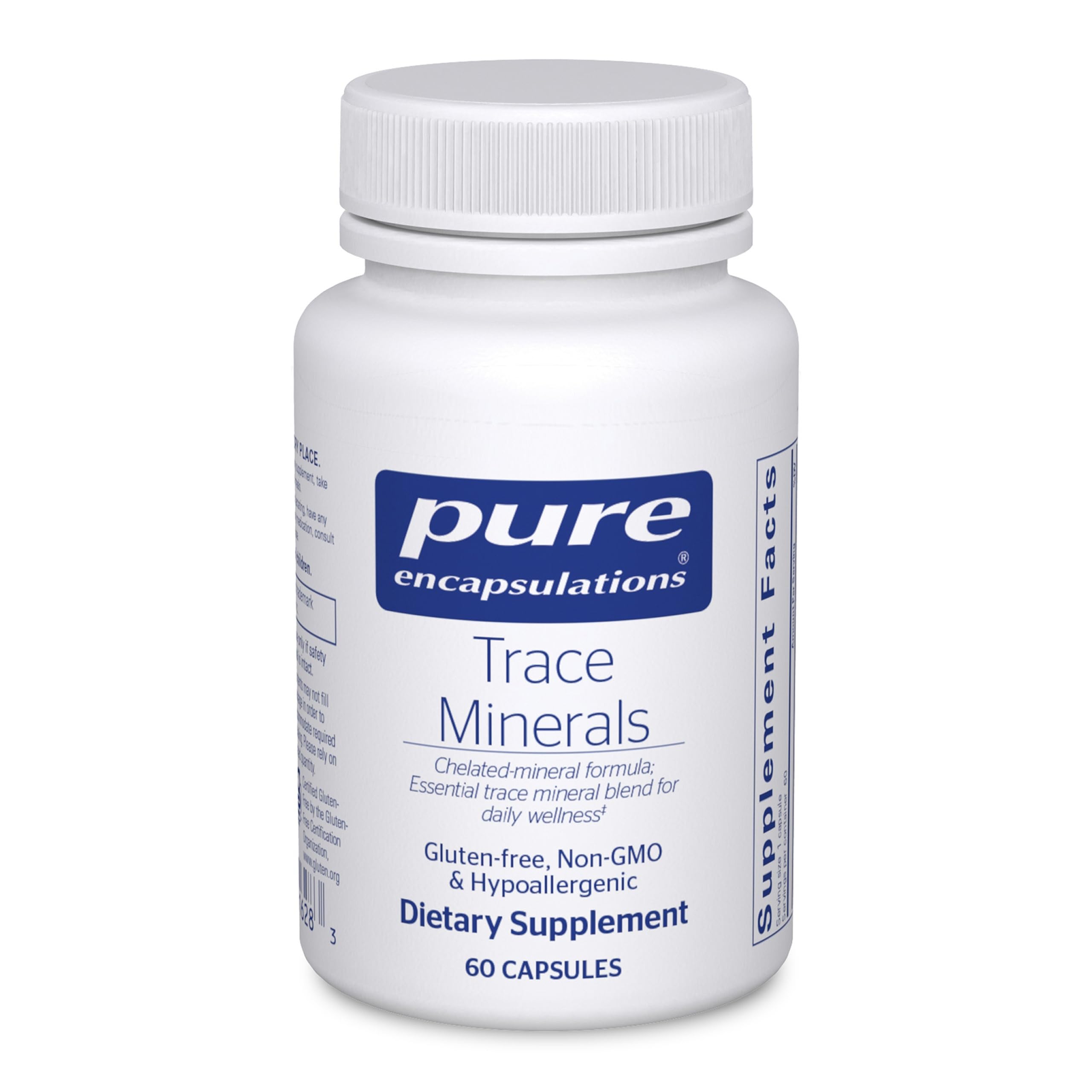Pure Encapsulations Trace Minerals – Multimineral Supplement (60 Capsules) – Gluten Free & Vegan