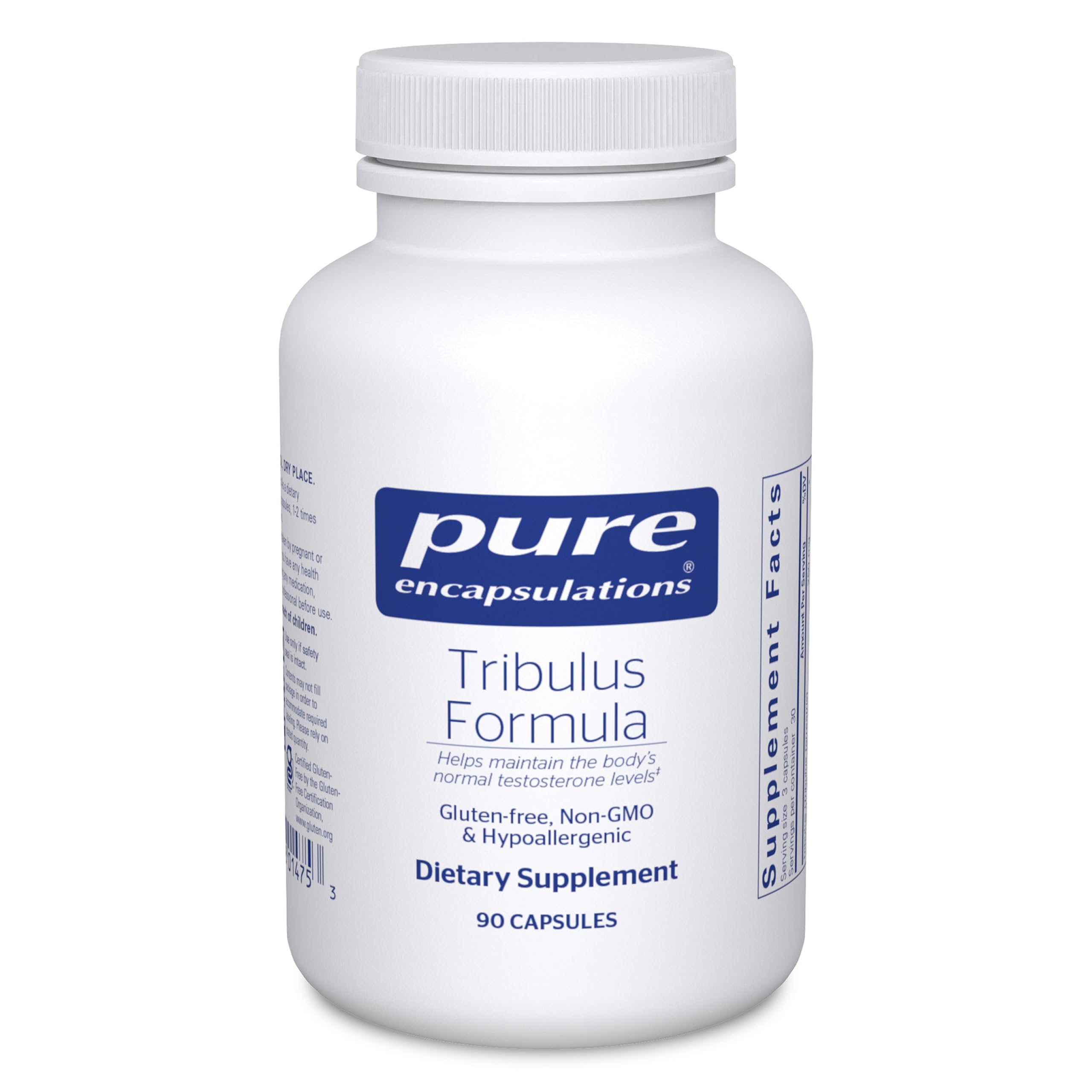 Pure Encapsulations Tribulus Formula – Hypoallergenic Testosterone Balance Support, 90 Capsules