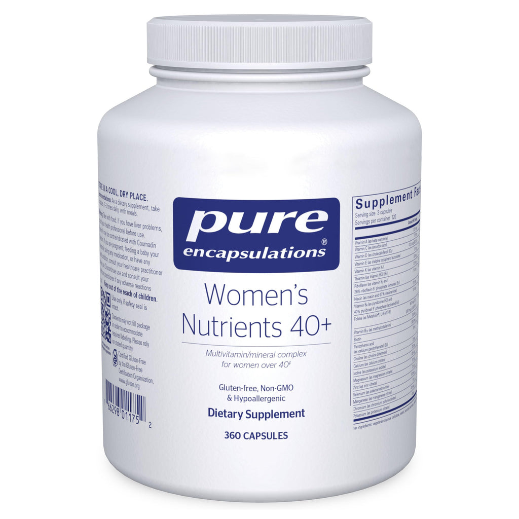 Pure Encapsulations Women's Nutrients 40+ – Multivitamin for Women Over 40 (360 Capsules) | Urinary Tract Health, Eye Integrity & Breast Cell Health
