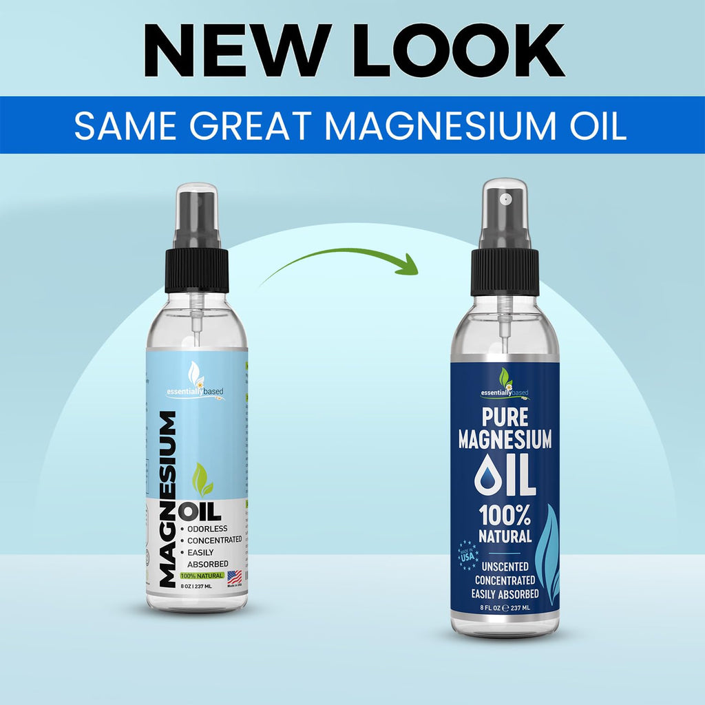 Pure Magnesium Oil Spray 8oz – Sleep Support, Made in USA