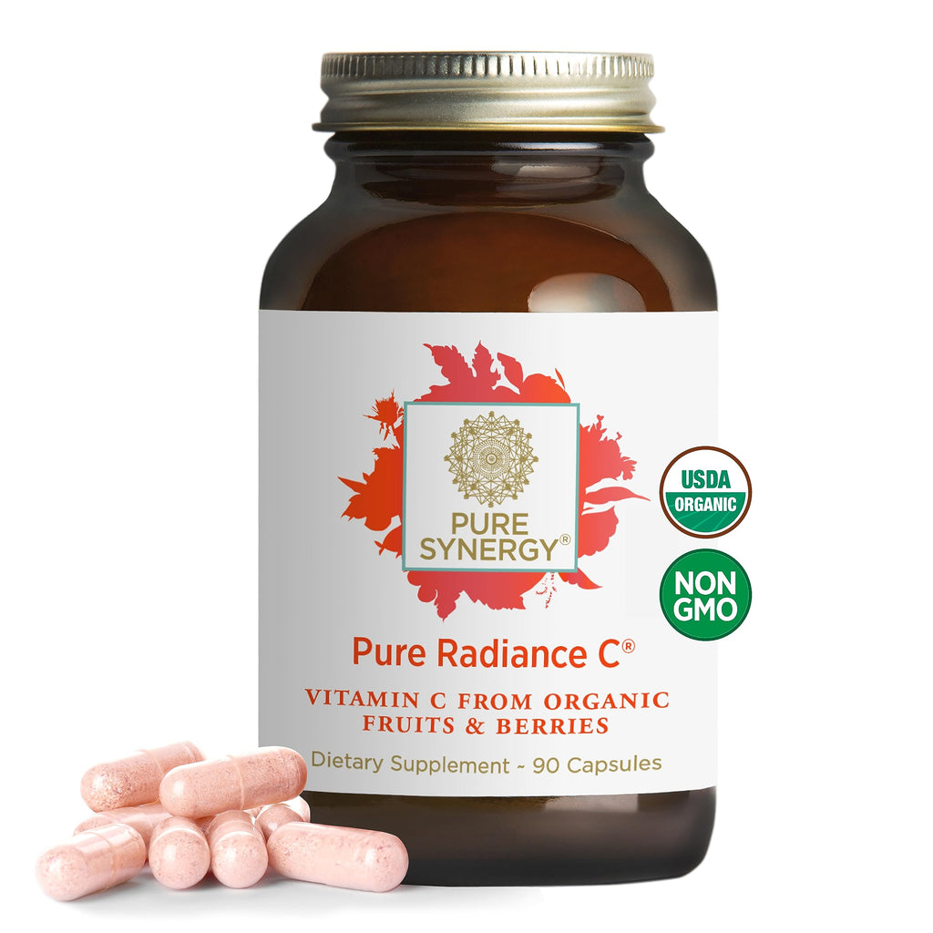 Pure Radiance C – Organic Vitamin C Capsules (90 Count) | Whole Food Vitamin C from Camu Camu & Acerola