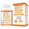 Purely Optimal Keto BHB & Apple Cider Vinegar Capsules – Ketosis Support – 90 Capsules