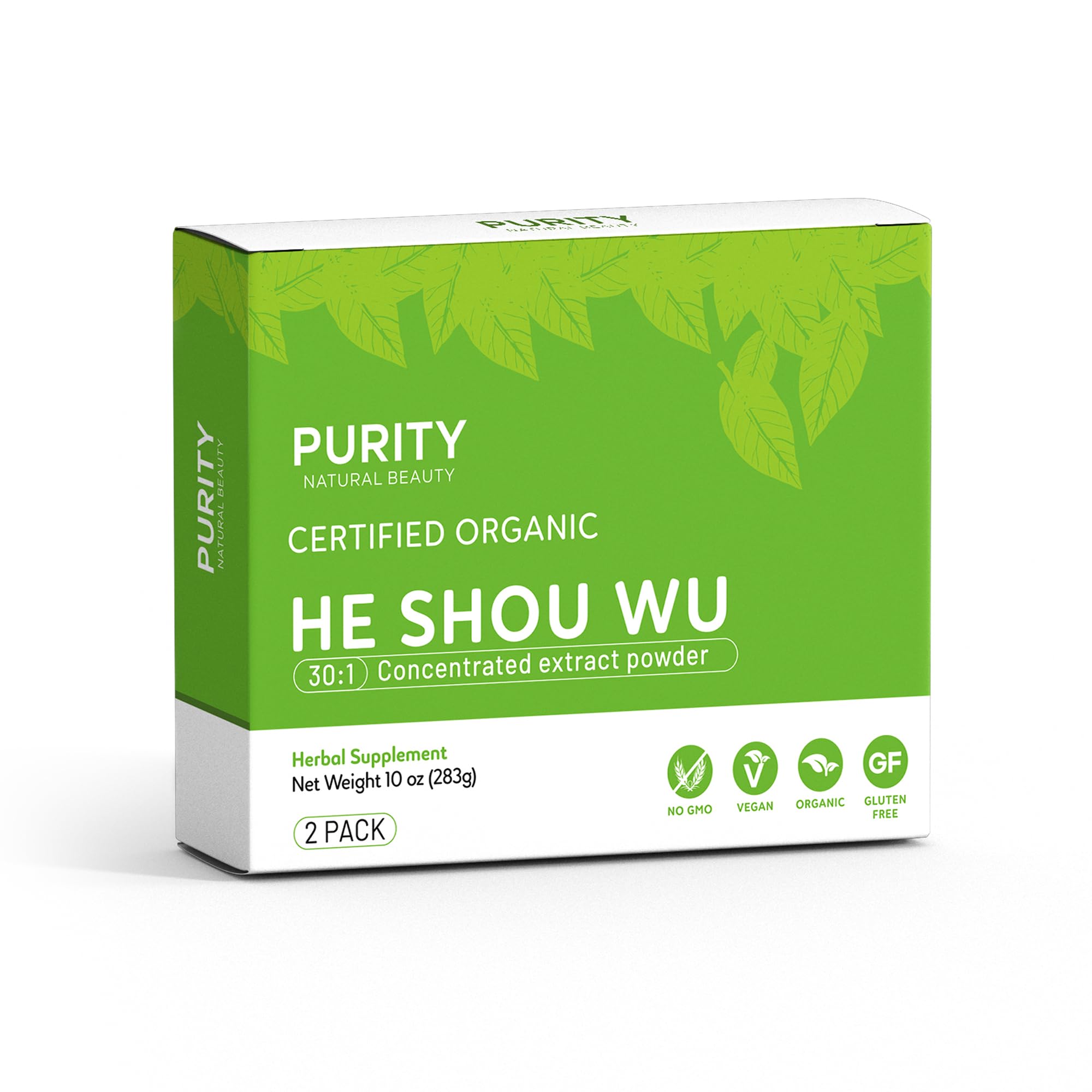 Purity Natural Beauty Certified Organic He Shou Wu – 5oz Fo Ti Extract (30:1)