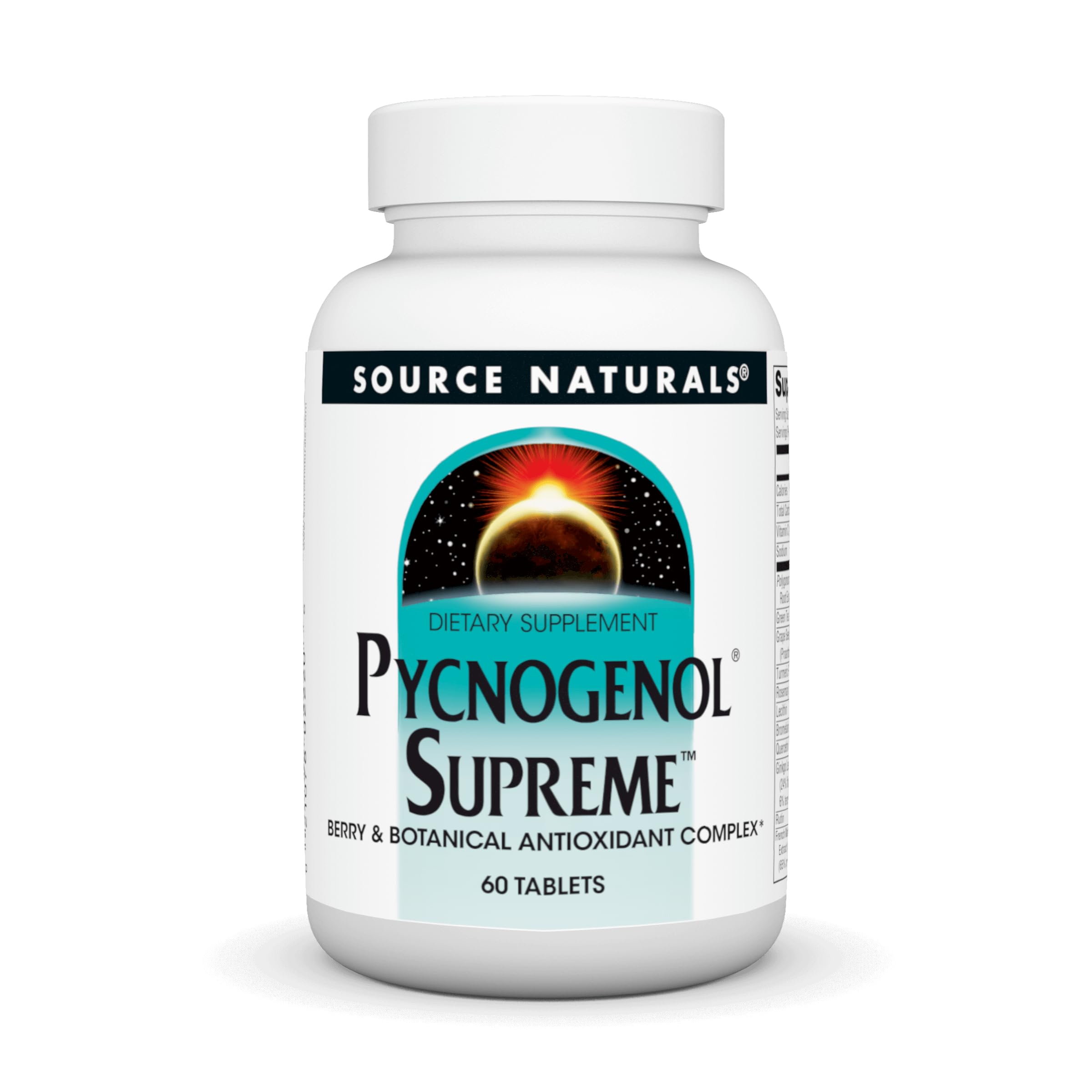 Source Naturals Pycnogenol Supreme: Berry & Botanical Antioxidant Complex | 60 Tablets